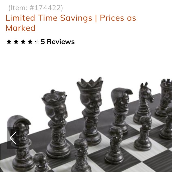 Grandin Roads Halloween Chess Set - NEW - Picture 5 of 5